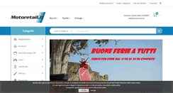 Desktop Screenshot of metzeler.motoretail.it